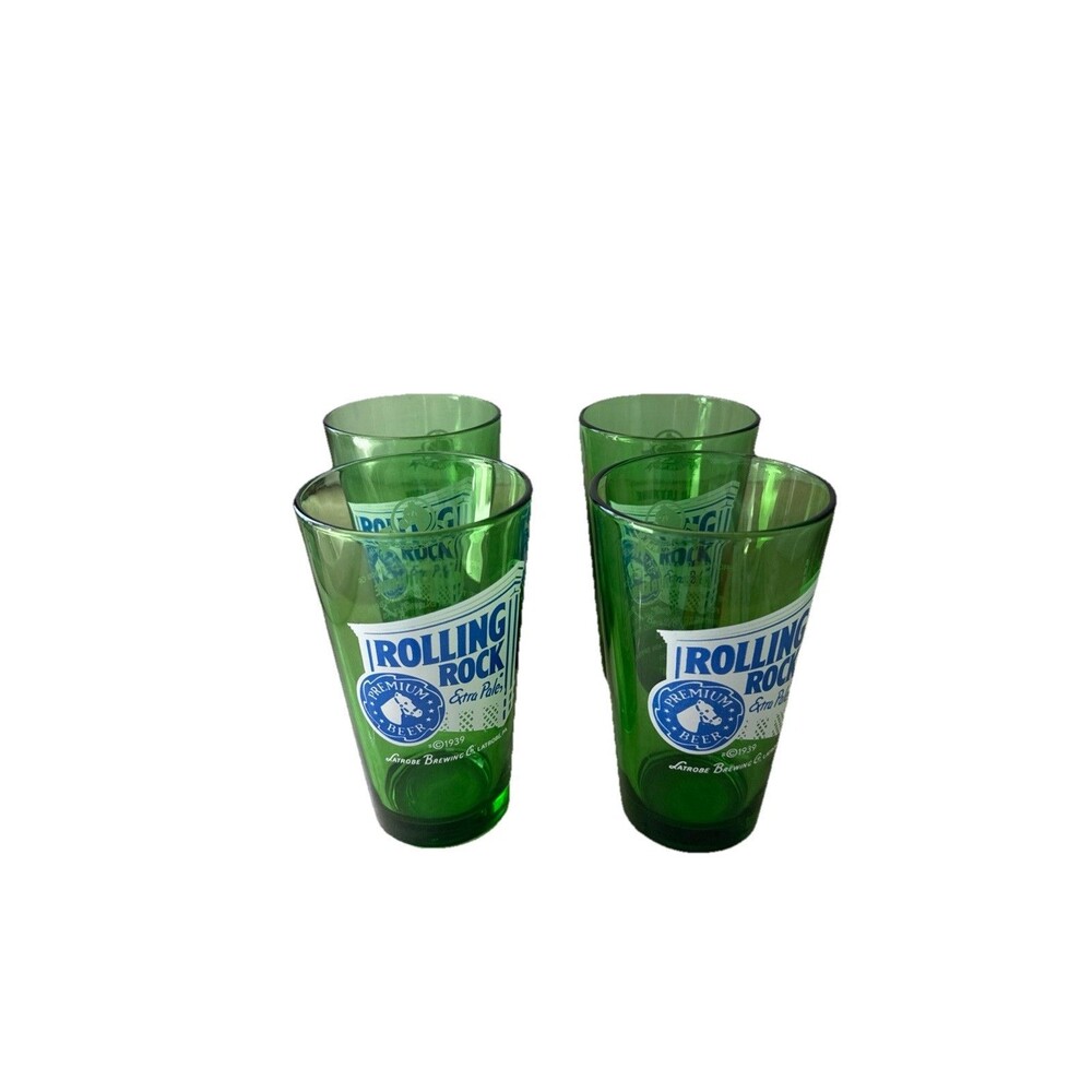 ROLLING ROCK Extra Pale Premium Beer Latrobe Brewing Company PA33 4-Green 16 oz